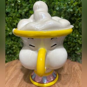 Disney’s Beauty and the Beast “Chip” ceramic mug w/ lid NWT